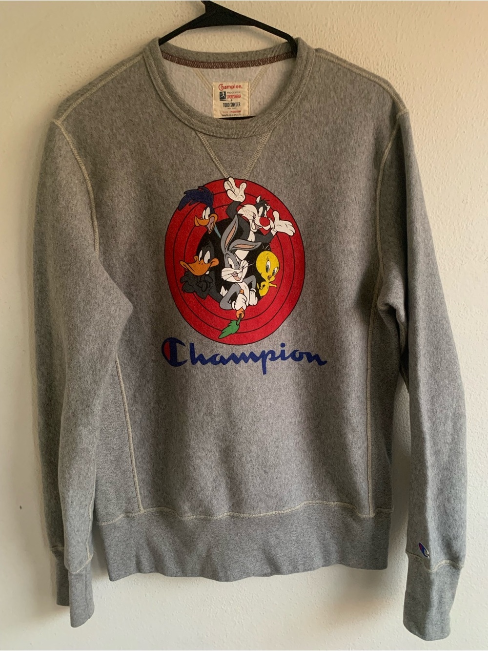 Todd Snyder X Looney Tunes Crewneck Sweater Sweatshirt Medium M